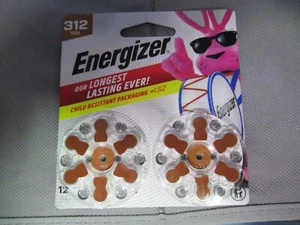 Energizer Size 312 Hearing Aid Batteries, Brown Tab Hearing Aid Batteries - Picture 1 of 3