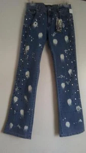 JEANS ELÁSTICOS REMACHADOS DE PELUCHE PLATINO para mujer talla 7 estilo 6061 nuevos con etiquetas precio de venta sugerido por el fabricante 74,99 USD - Imagen 1 de 8