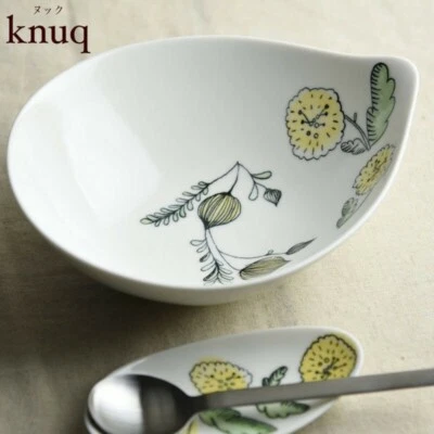 Hecho en Japón Minoyaki Miyama Deep Mountain Violeta Tazón Ovalado Cena Ensalada Yogur Foto 1 de 4