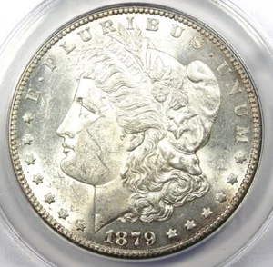 1879-S Reverse of 1878 Morgan Silver Dollar $1 Coin - ANACS AU58 - Rare Variety! - Picture 1 of 4