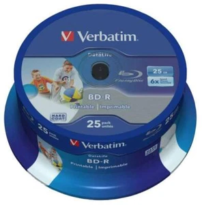 6x Vitesse Bd-R Sl Large Jet D'Encre Imprimable Vide Blu-Ray Disques 25 Paquet - Photo 1/2