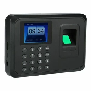 MACCHINA REGISTRATORE PRESENZE TIMBRA CARTELLINO LAVORO IMPRONTE DIGITALI TEMPO - Foto 1 di 8