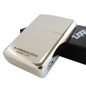 Zippo : Armor Case : Ölfeuerzeug : PLATIUM Plating : 16-PLAT : Silberfarben - Bild 1 von 6
