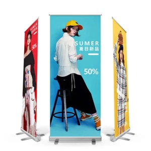 33" x 79" Retractable Banner Stand Roll Up Trade Show Display - Picture 1 of 11