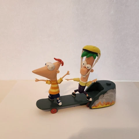 DISNEY PHINEAS & FERB SKATEBOARD LAUNCHER PLAYSET FIGURES Cover