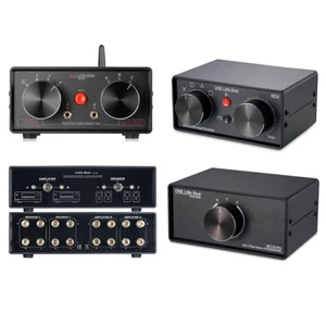 3.5mm AUX/XLR/RCA Stereo Audio Switcher Box Passive Selector Headphone Splitter - Picture 1 of 8