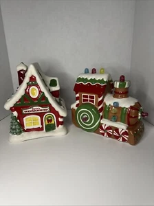 PUNZE WEIHNACHTEN KERAMIK LEBKUCHEN MUSIKZUG GUMDROP LICHTER & WERKSTATT - Bild 1 von 23