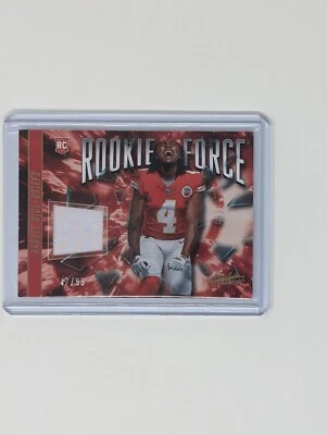 2023 Absolute #RF-17 Rashee Rice RC Rookie Force Patch /99 - Image 1 of 2