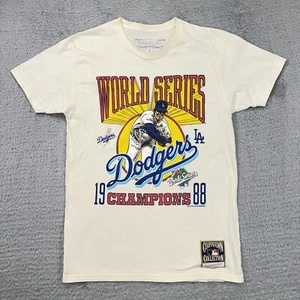Mitchell & Ness Los Angeles Dodgers 1988 World Series Champions SS T-Shirt M - Picture 1 of 8