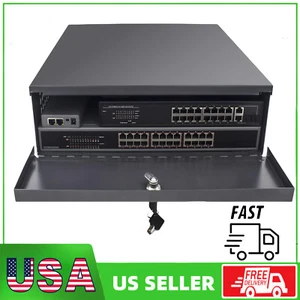 Scatola di sicurezza 18"" x 18"" x 5"" acciaio resistente 16 calibro DVR e NVR con ventola CA - Foto 1 di 7