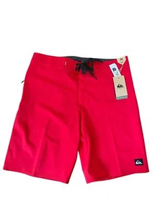 Quiksilver Men's SURFSILK Kaimana 20 Highline Boardshort Swim Trunk RED Size 32 - Picture 1 of 10