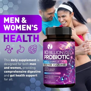 80 billion CFU probiotics Lactobacillus acidophilus, Bifidobacterium bifidum - Picture 1 of 5