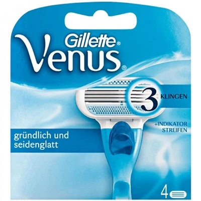 Gillette Venus Ersatz Klingen Rasierklingen Nassrasierer 3 System Damen 4 Stück