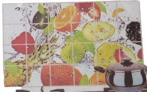 Stove Backsplash Sticker/ Wall Decal (35.5" x 23.5") FRUITS & BERRIES - Picture 1 of 9