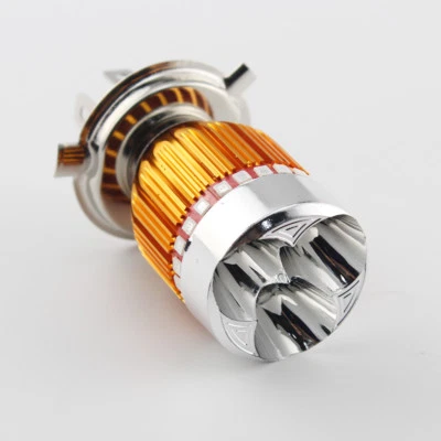 H4 White 9W LED Flash Angel eye Strobe RGB Motorcycle Headlights Fog Lamp 10-80V - Image 1 of 4