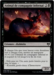 MTG Magic KHM - [x4] Infernal Pet/Animal de compagnie infernal, French/VF - Picture 1 of 1