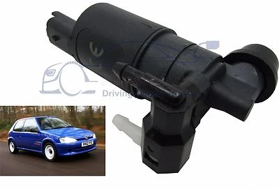 Front & Rear Windscreen Washer Pump For Peugeot 106 3/5 Door 2000>2003 - Image 1 of 2