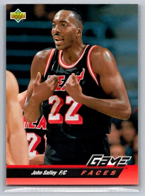 # 497 John Salley Miami Heat 1992-93 Upper Deck Game Faces - Image 1 of 2