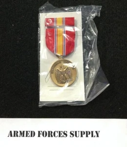 MILITARY US NATIONAL DEFENSE SERVICE MEDAL & RIBBON BAR SET UNIFORM REGULATION - Picture 1 of 3