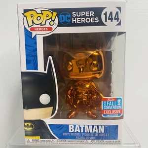 Orange Chrome Batman 144 NYCC Funko Pop Vinyl Fall Convention 2018 MINT - Picture 1 of 6