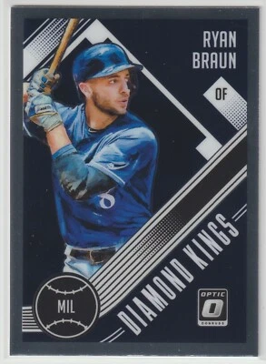 2018 Donruss Optic - RYAN BRAUN - DIAMOND KINGS - #16 - Milwaukee Brewers - Image 1 of 2