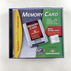 Nintendo 64 Performance 3 Memory Card Case Pack of 3 Pak N64