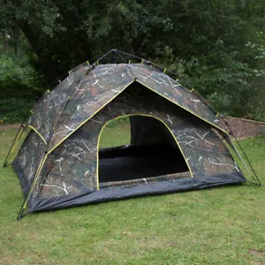 Pop Up Tent Camping Festival 2-3 Person Automatic Quick Erect Double Layer - Picture 1 of 7