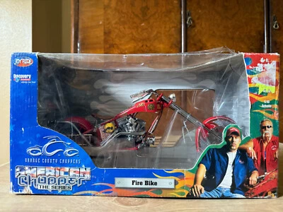ERTL Joyride 2005 Fire Bike OCC Orange County Choppers 1/18 - Image 1 of 4