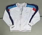 Vintage 70s/80s Adidas Trefoil Sweatshirt Full-zip Jacket White Blue/red Sz M