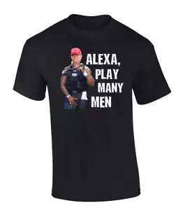 Trenz Shirt Company Mens Funny Trump Alexa Play Many Men Short Sleeve T-Shirt - Picture 1 of 4