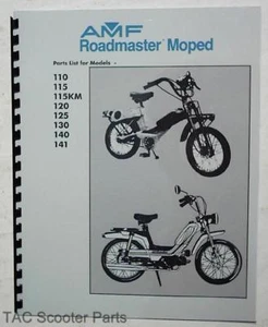 AMF Roadmaster Moped Parts Manual - 8 Models - Picture 1 of 1