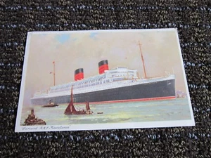Cunard R.S.S. Mauretania 1957 UK Posted Postcard USED  - Picture 1 of 8