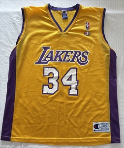 Camiseta Shaquille O'Neal SHAQ LOS ANGELES LAKERS Vintage CAMPEÓN Talla 40 NBA - Imagen 1 de 9