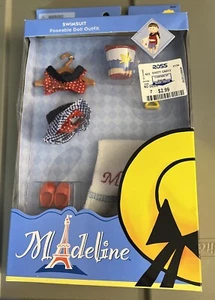 Madeline & Friends- Swimsuit for 8” Doll- Retired- New - Picture 1 of 2