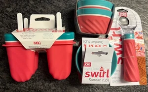 Joie Swirl, Eisportionierer, Eisbecher, Eispops Service für 4. Neu - Bild 1 von 6