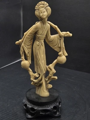 Figura de estatua de mujer china/asiática estilo hormiga/de colección A. Santini en base**74-7 Foto 1 de 4