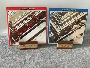 BEATLES - RED & BLUE - UK 70'S PRESS 2-LP LOT W/INNERS - VG/VG ***L@@K*** - Picture 1 of 11