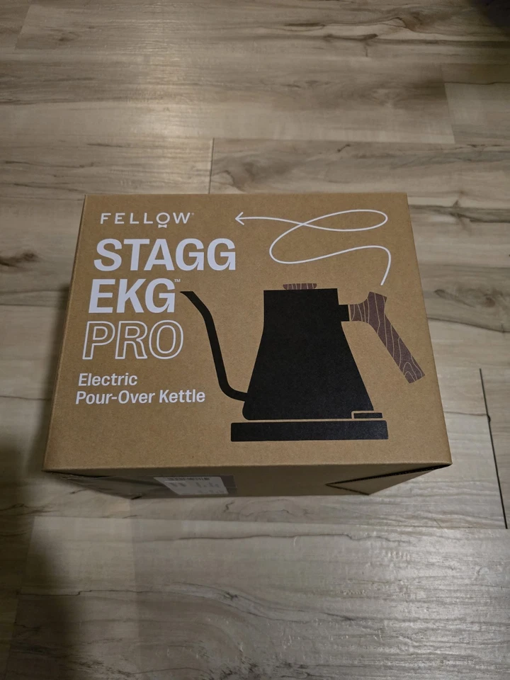 Stagg EKG Pro Electric Gooseneck Kettle - Pour-Over Coffee Walnut Handle  - Image 1 of 1