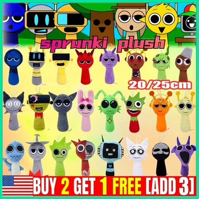 Juguetes de peluche Sprunki juego de terror Sprunki Oren Wenda peluches juguetes de peluche DoTL Foto 1 de 4