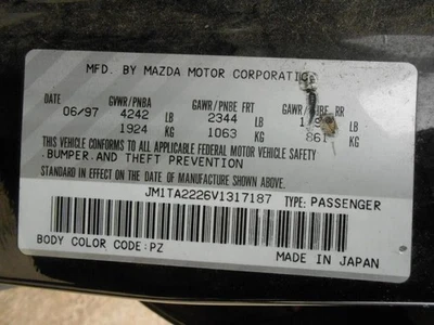 Motor soplador compatible con 97-02 MAZDA MILLENIA 495241 Foto 1 de 4