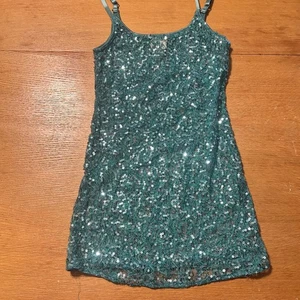 Daytrip Teal Sequin Sleeveless Tank Party Sparkly Women's Size S - Picture 1 of 3