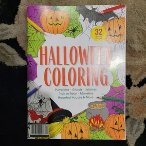 HALLOWEEN Coloring Book MAGAZINE 2025 Adult Coloring Book Monsters 32 Designs - Foto 1 di 7