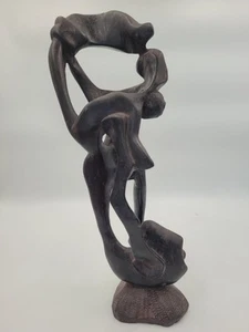 Abstract African Hand Carved Makonde Shetani Figure, Fine Art - Picture 1 of 10