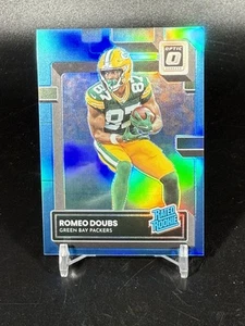 2022 Panini Donruss Optic Rated Aqua Prizm /299 Romeo Doubs #235 Rookie RC - Foto 1 di 2