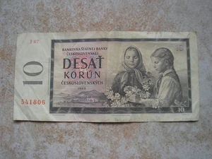 TCHECOSLOVAQUIE  BILLET DE 10 KORUN (C1037) - Imagen 1 de 2