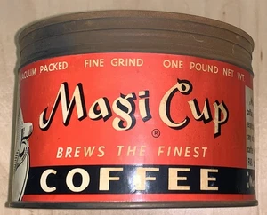 MAGIC CUP Antik / Vintage Kaffeedose / Dose Made in Atlantic City, NJ USA - Bild 1 von 8