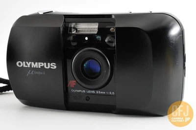 [Tested] Olympus μ Mju 35mm Stylus Black Point & Shoot Film Camera JAPAN #922 - image 1 of 4