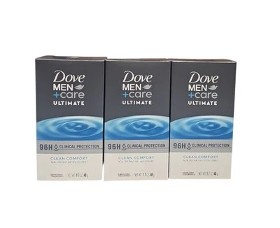 3 Pack Dove Men+Care Clinical Protection Clean Comfort Antiperspirant Deodorant - Image 1 of 2