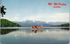 Postal de Alaska "Mount McKinley"/cromo del PARQUE NACIONAL DENALI de la década de 1960 - sin usar - Imagen 1 de 2