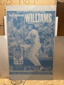 Bernie Williams New York Yankees Daily News Druckplatte super selten - Bild 1 von 4